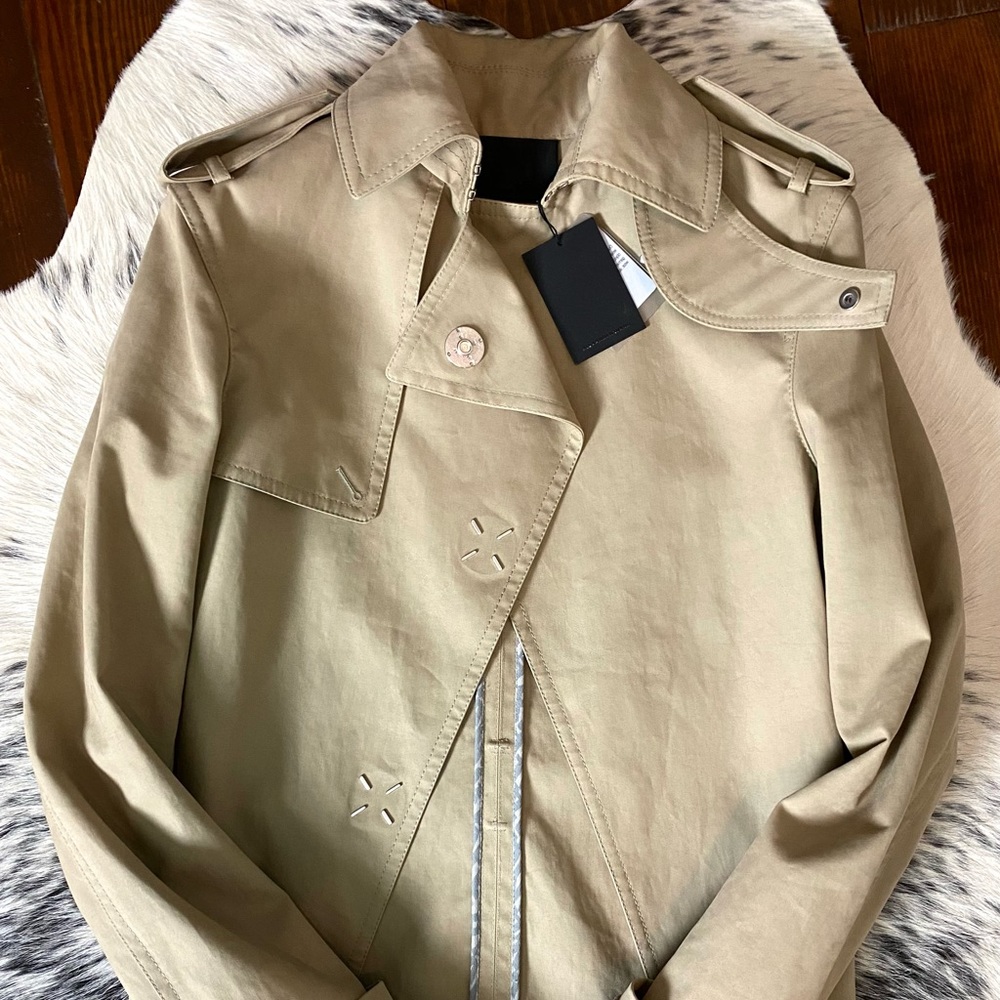 Alexander Wang Beige and Gray Trench Coat - Picture 2 of 16